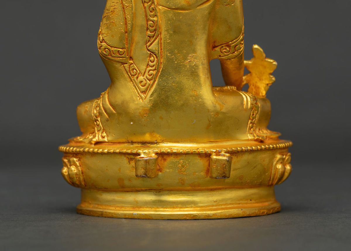 Medicine Buddha Copper Statue | Bhaisajyaguru for Meditation & Decor