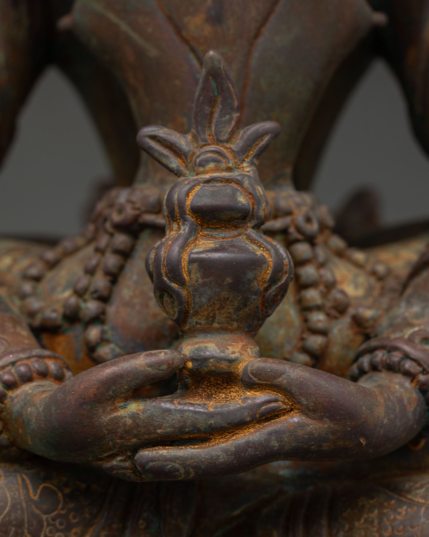 Amitayus with Consort | Sacred Buddhist Statue from Nepal