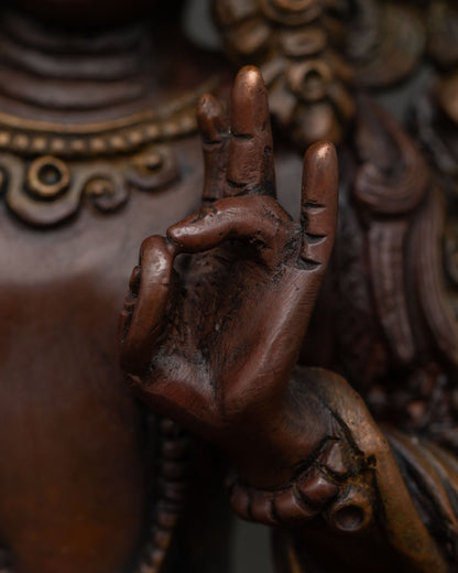 Manjushri Statue | Handcrafted Nepalese Buddhist Wisdom Deity