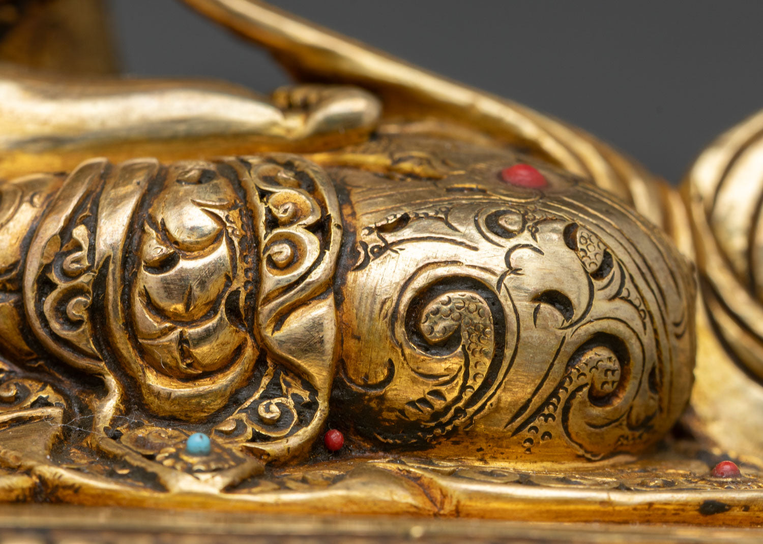 Vajradhara Buddha Statue | 24K Gold Copper Buddhist Sculpture