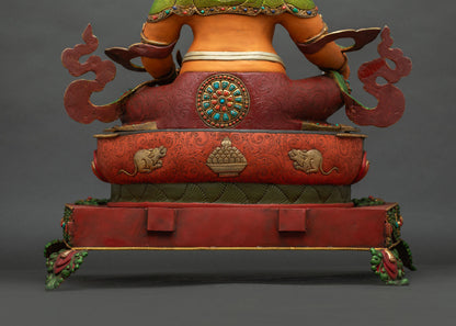 Dzambhala With Throne