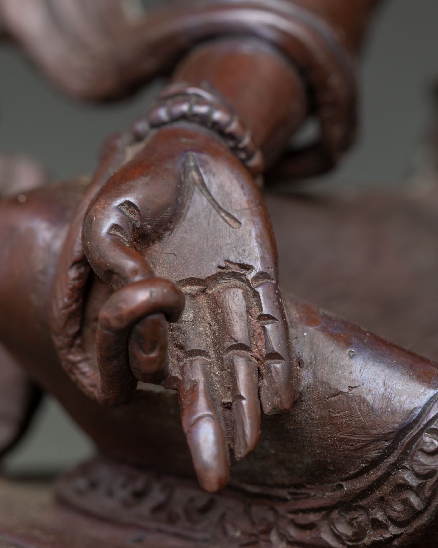 Oxidized Green Tara Statue | Handcrafted Buddhist Artwork