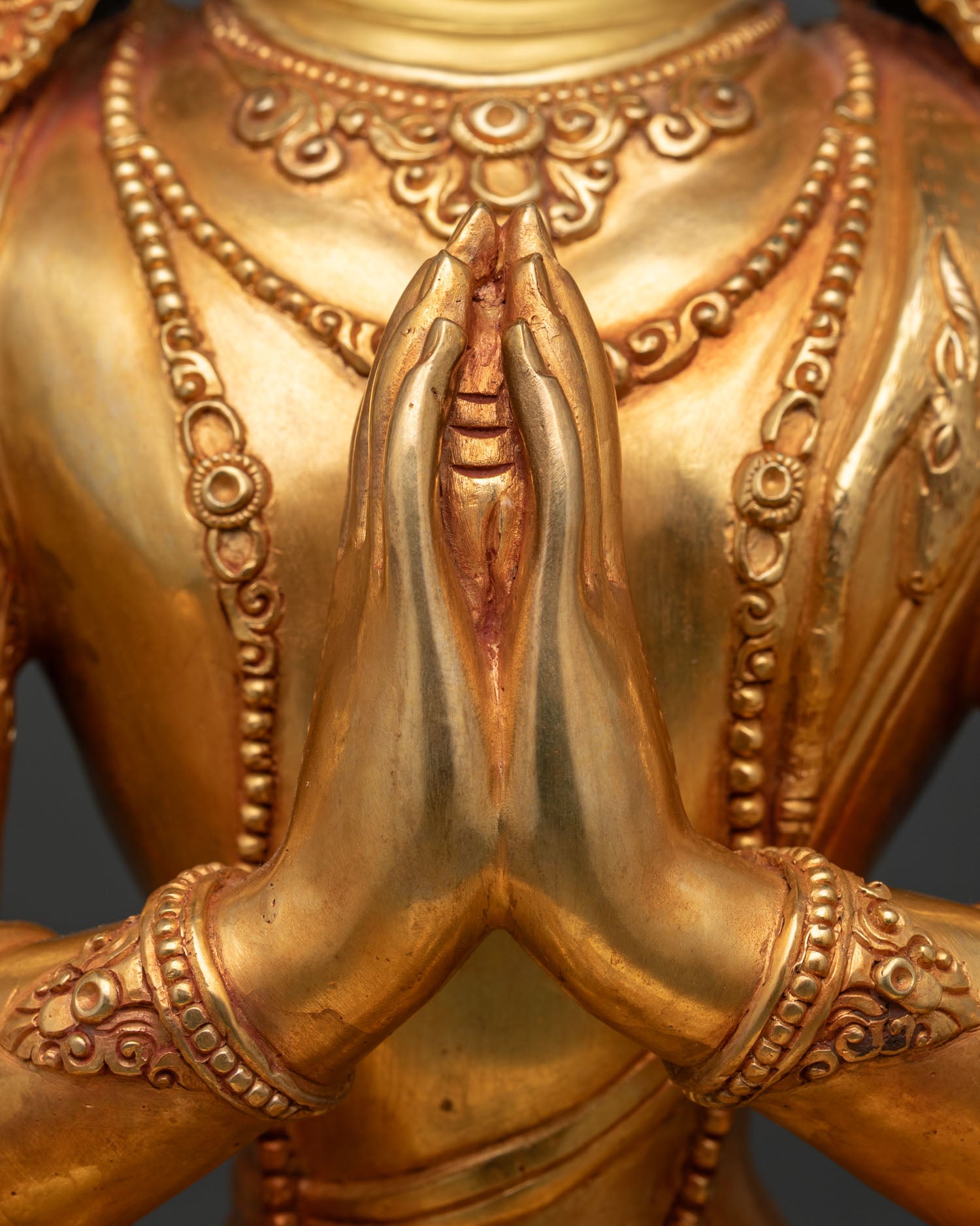 Chenrezig Copper Statue for Sale – Genuine Nepalese Handicraft