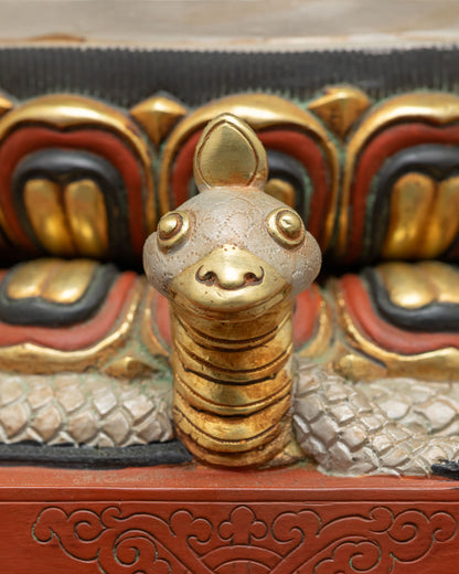 Hand-Painted Himalayan Buddhist Stupa | Peaceful Zen Altar Decor