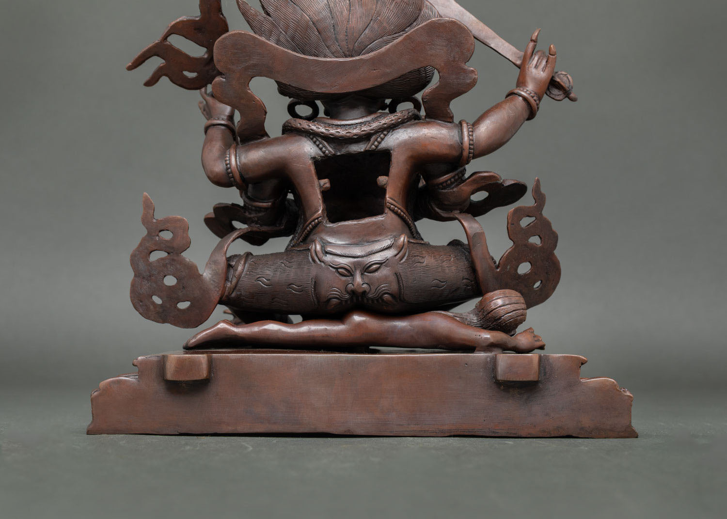 Four Armed Mahakala | Hand-Carved Nepalese Sacred Art