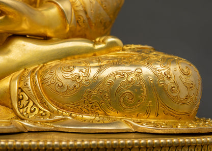 Tibetan-Style Shakyamuni Buddha Statue | Copper Meditation Idol
