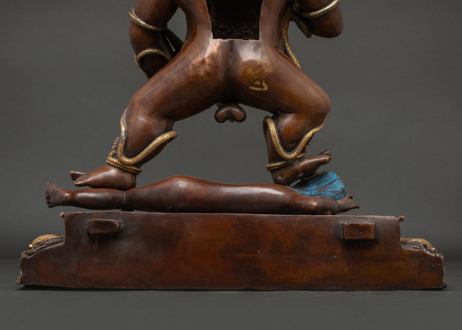 Large Black Dzambhala Statue | Vajrayana Guardian of Prosperity