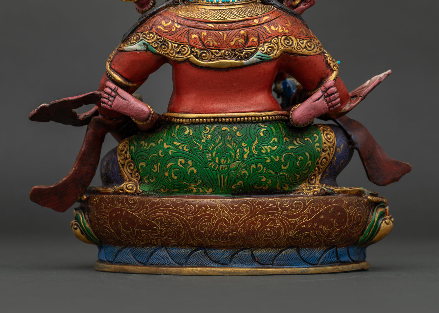 Red Dzambhala Statue