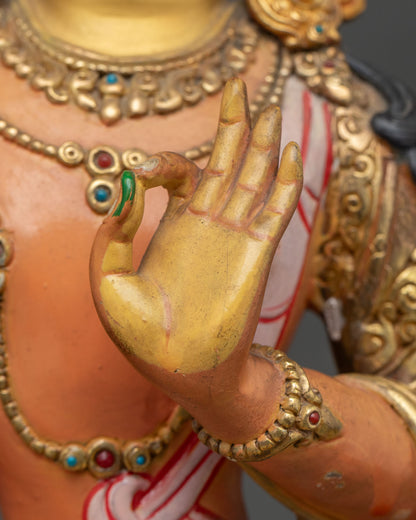 Manjushri Statue | Buddhist Wisdom Deity Sculpture