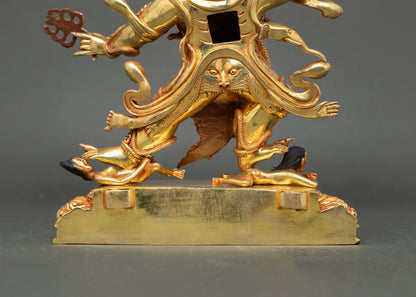 Handmade Guru Dragpo | Gold Fire-Gilded Copper Sculpture
