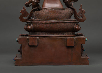 Dzambhala With Throne Statue