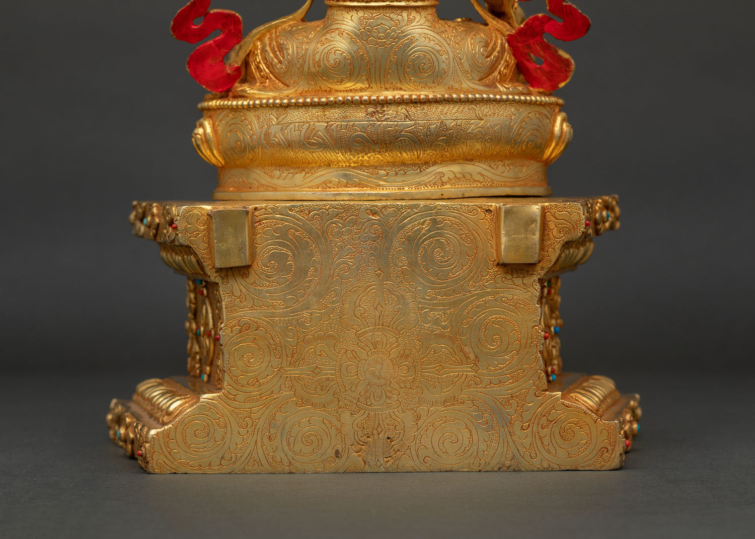 White Tara with Throne Statue | Seven Eyed Goddess of Compassion