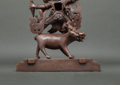 Dorje Gotrab Statue | Sacred Oxidized Copper Sculpture