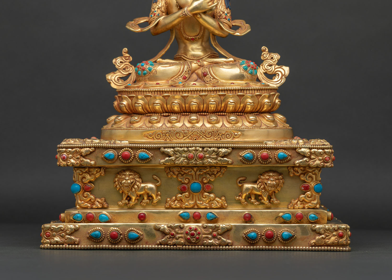 Enthroned Vajradhara Buddha Statue – Exceptional Quality Art Piece