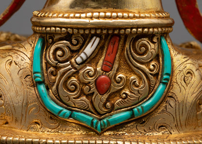 Divine Manjushri Statue | Tibetan Buddhist Artwork