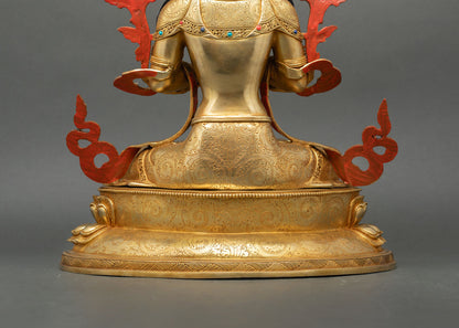 Bodhisattva Manjushree Statue – Buddhist Art of Wisdom Deity