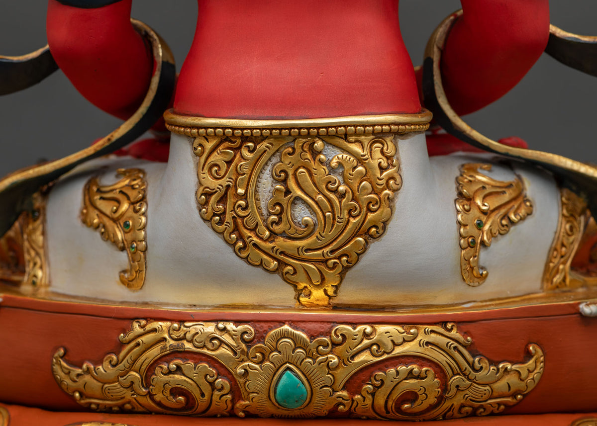 Premium Amitayus Statue – Hand-Painted Longevity Buddha Sculpture