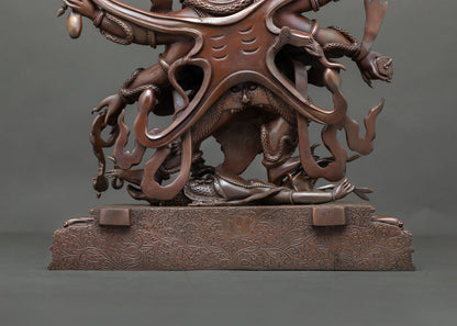 Six Armed Mahakala | Vajrayana Wrathful Protector Statue