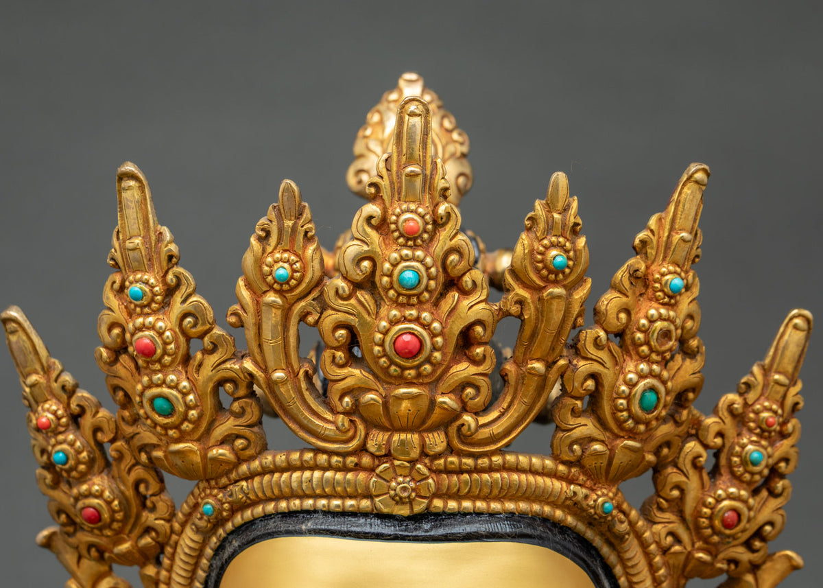 Four-Armed Chenrezig (Avalokiteshvara) Statue | Handmade Buddhist Decor