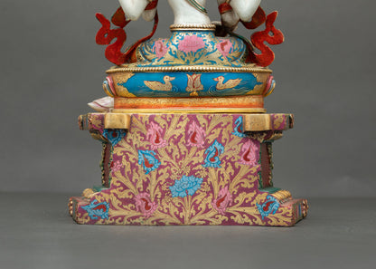 Beautiful Goddess Saraswati Sculpture | Handcrafted in Nepal