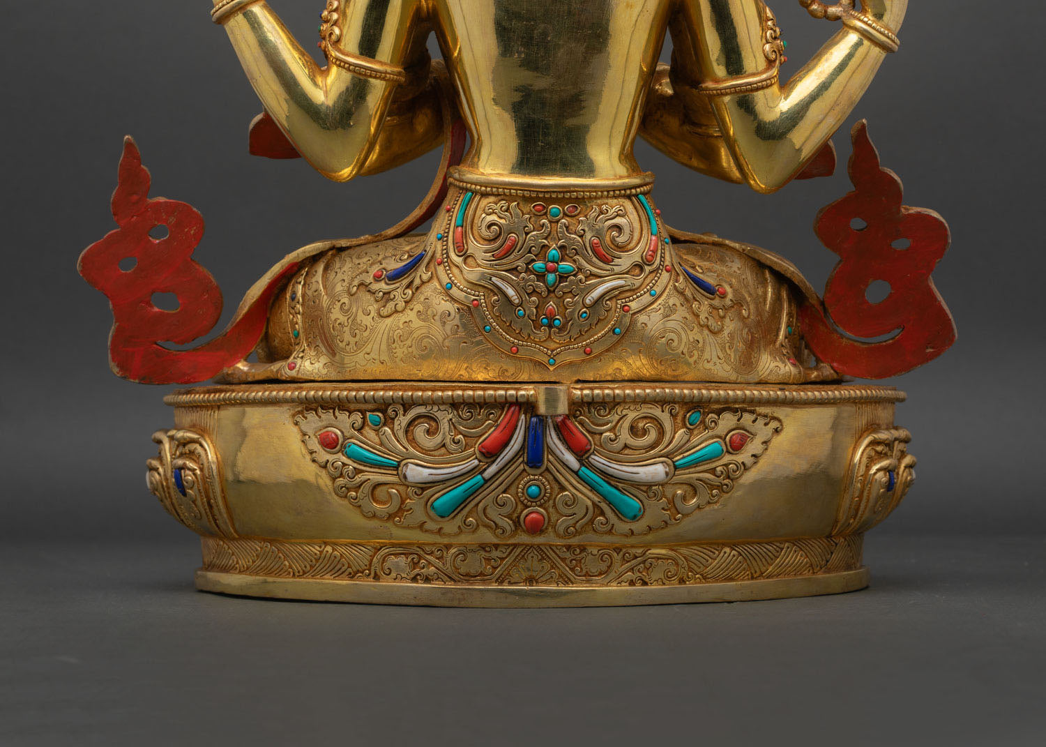Four-Arm Chenrezig Statue | Large-Size Buddhist Idol from Nepal