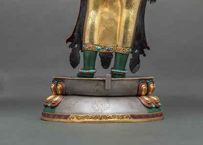 Standing Green Tara Statue | Large Buddhist Shrine Decor