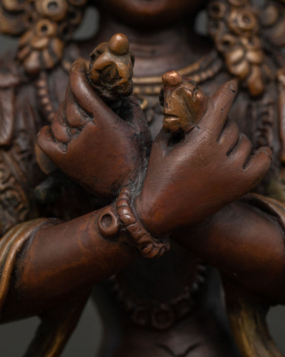 Vajradhara Statue | Handcrafted Newari Buddhist Art from Nepal