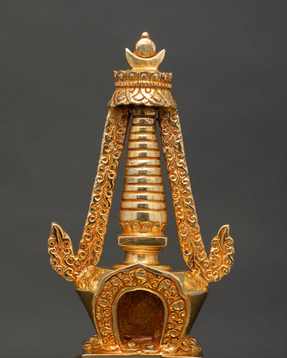 Handcrafted Stupa | Traditional Buddhist Shrine from Nepal