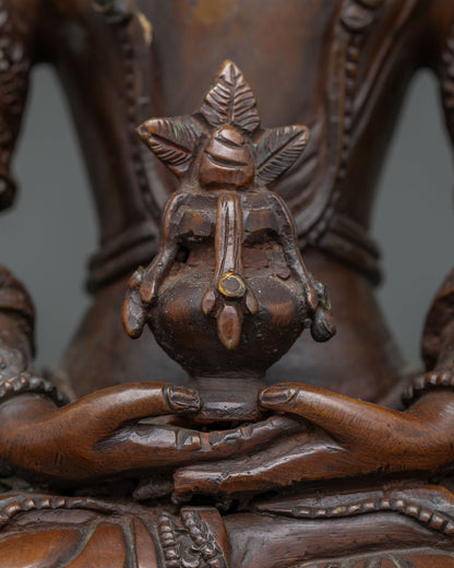 Amitayus Statue | Handmade Longevity Deity from Nepal