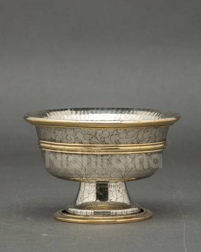 Buddhist Water Offering Set for Altars | Traditional Himalayan Craft