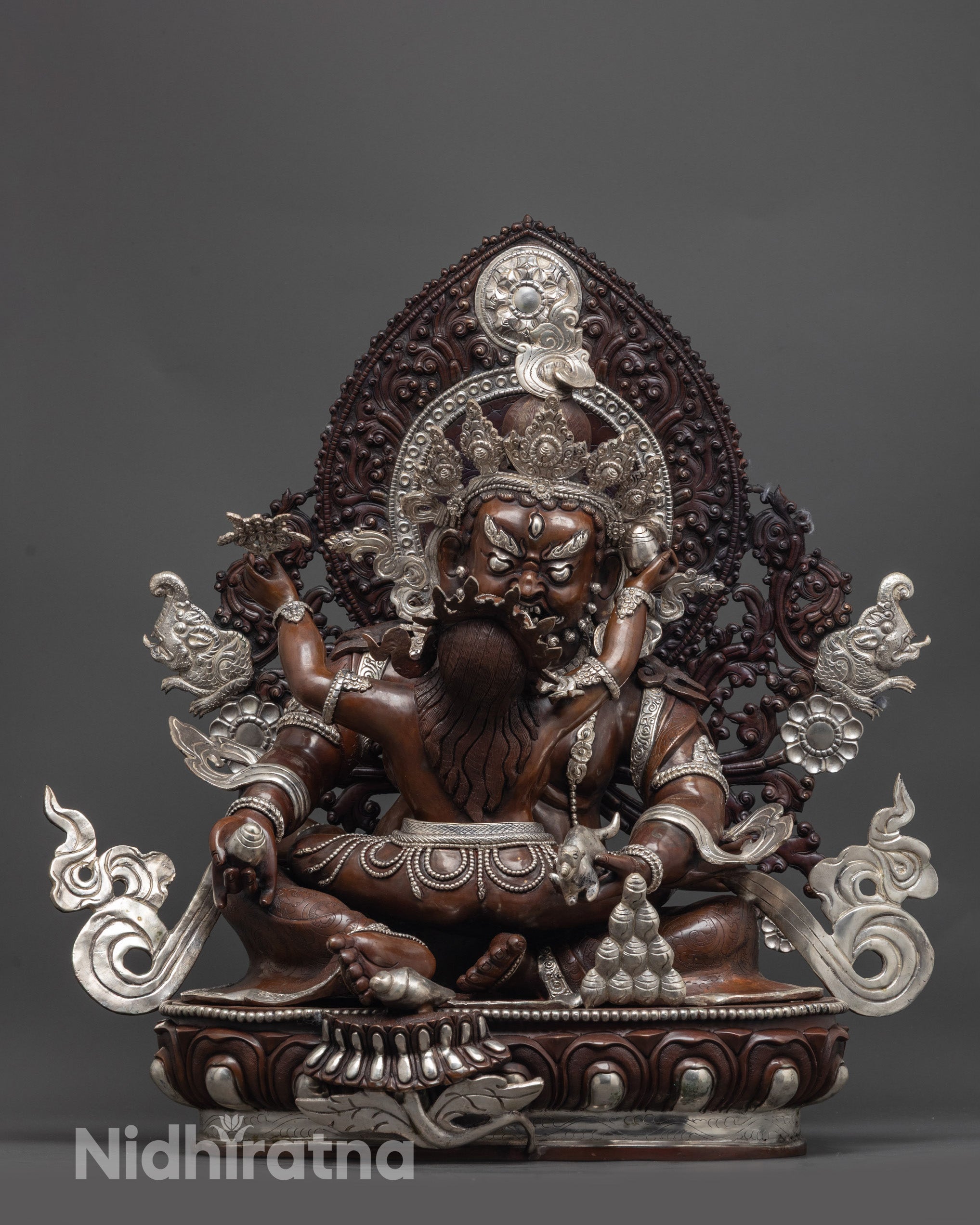 Red Dzambhala Statue