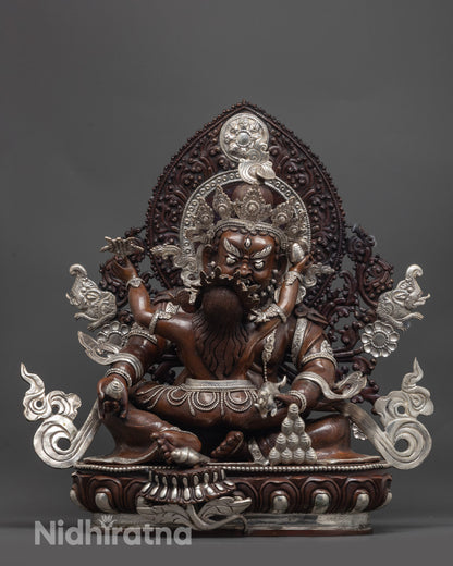 Red Dzambhala Statue