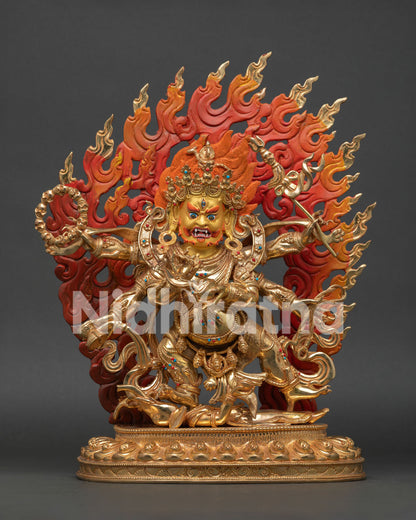 Six Arm Mahakala Statue