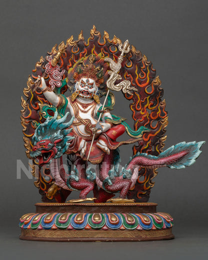 White Dzambhala Statue