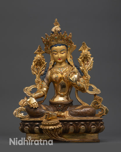 Green Tara Statue