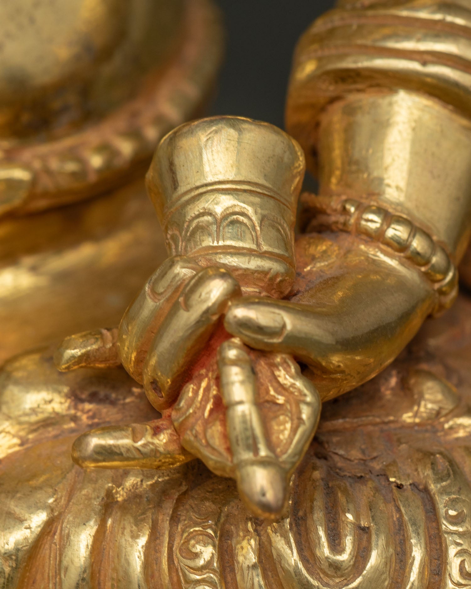 Vajrasattva Statue | 24K Gold-Gilded Copper Artwork