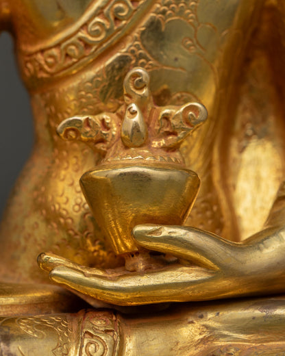 Medicine Buddha Statue | Handcrafted Himalayan Copper Sculpture