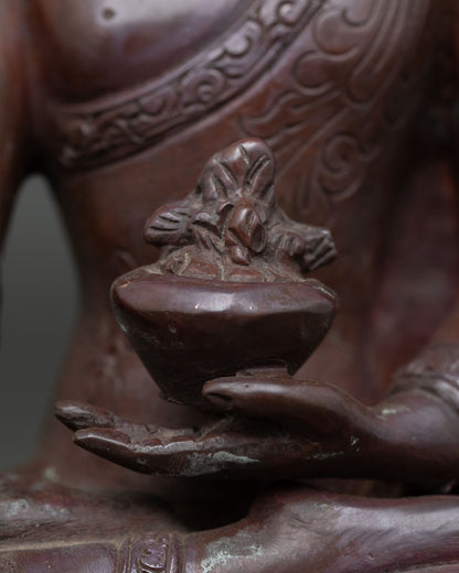 Three Buddha Set Statue | Oxidized Buddhist Art from Nepal