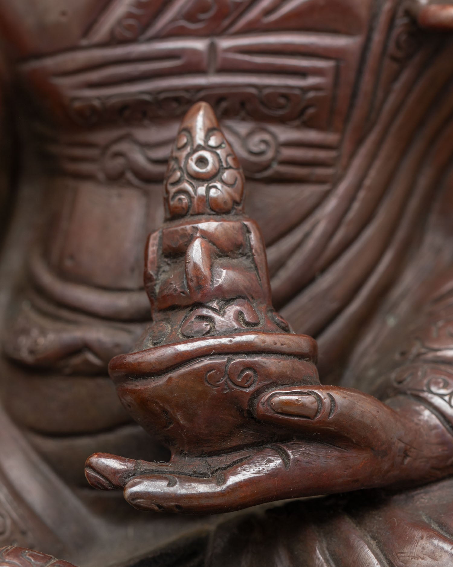 Guru Rinpoche Statue | Newari Crafted Buddhist Master Sculpture