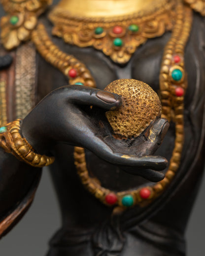 Kshitigarbha Statue | Traditional Vajrayana Buddhist Art