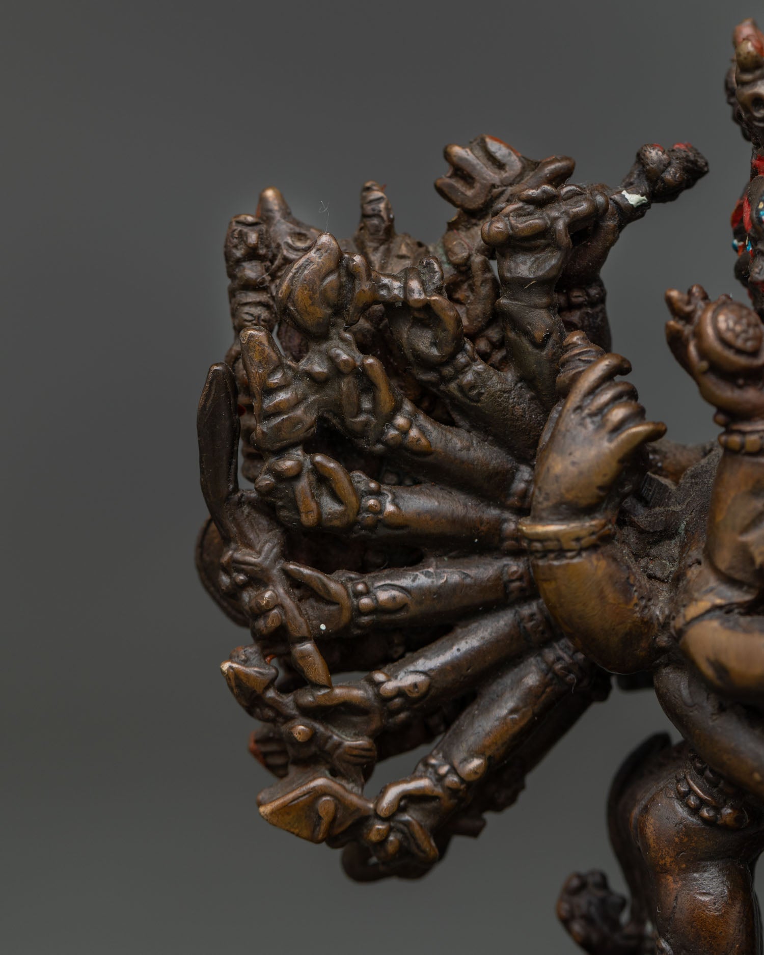 Buffalo-Headed Yamantaka with Consort Statue | Handcrafted Buddhist Sculpture