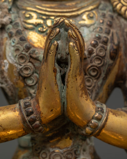 Chenrezig Statue | Sacred Himalayan Buddhist Sculpture