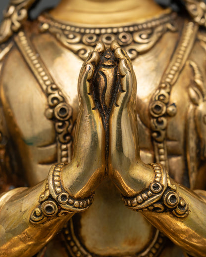 Compassionate Chenrezig Statue for Spiritual Practice & Home Décor