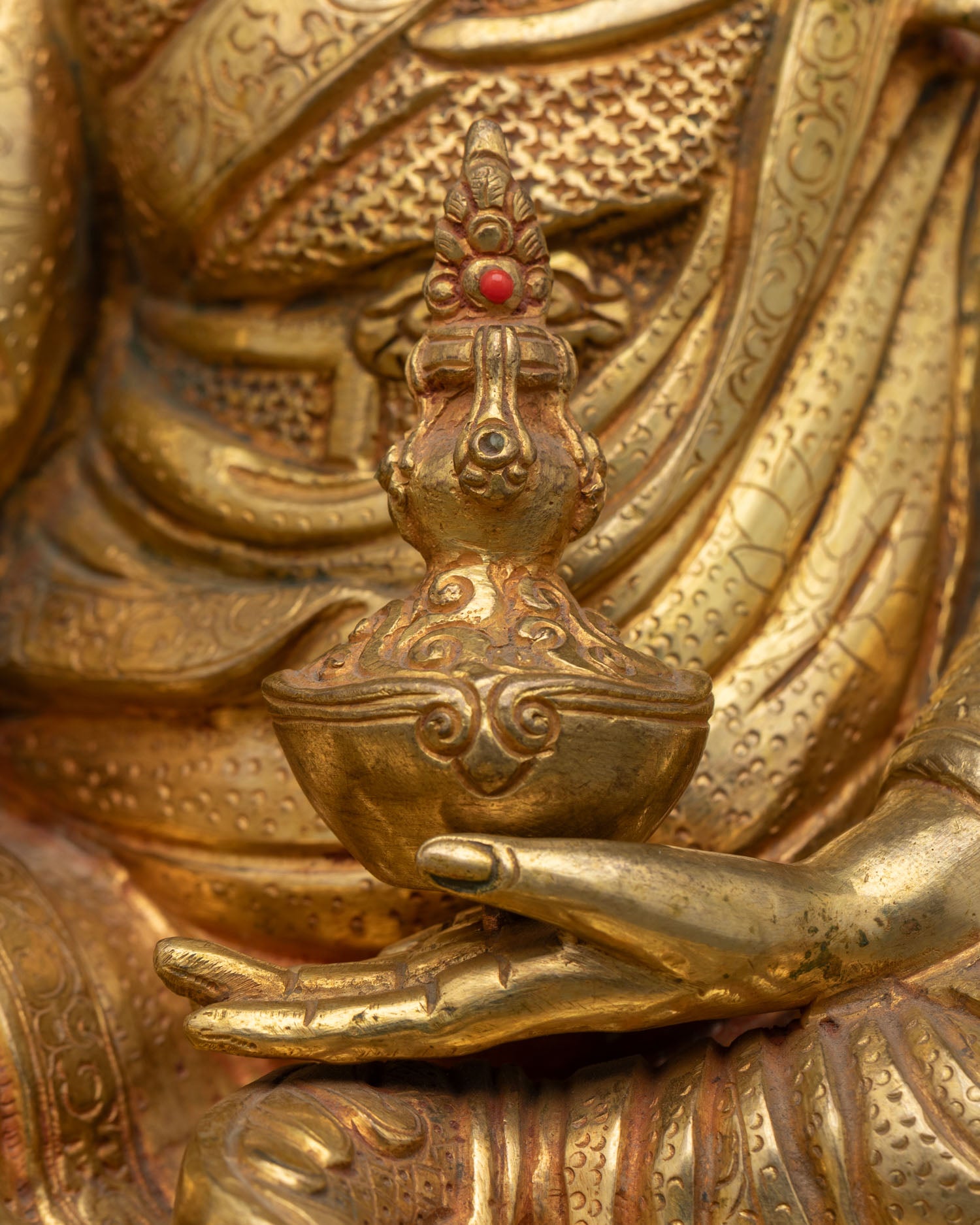 Exquisite Guru Rinpoche Statue for Your Altar | Handcrafted in Nepal