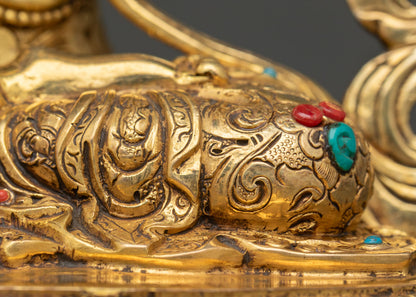 Vajradhara Buddhist Statue | Gold Fire-Gilded Copper Art