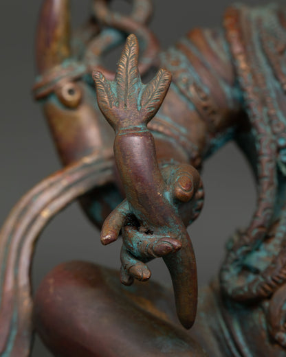 Lord Ganesh Statue | Traditional Newari Art with Antique Finish
