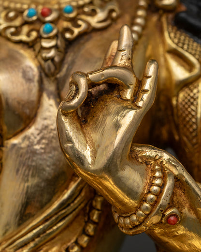 Green Tara Statue | Nepalese Handcrafted Compassion Deity