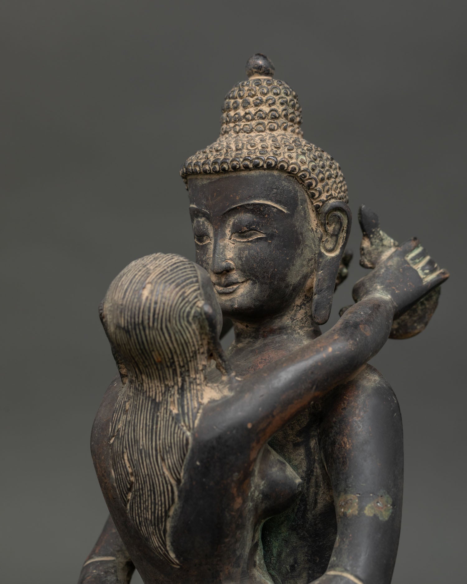 Samantabhadra with Consort | Sacred Tibetan Buddhist Sculpture