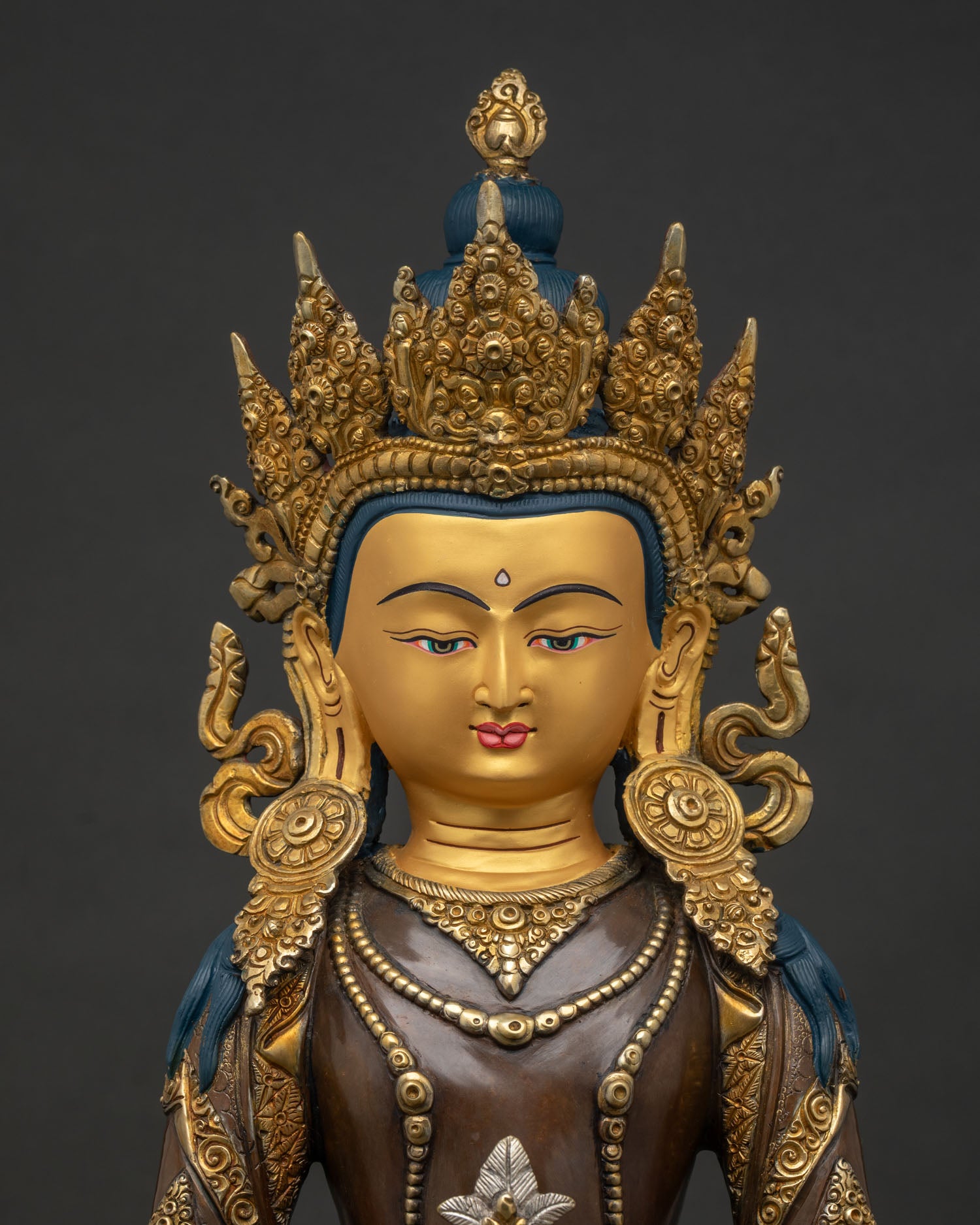 Amitayus Buddha Statue | Fine Nepali Buddhist Metalwork