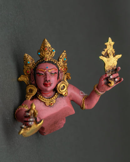 Red Dzambhala Statue